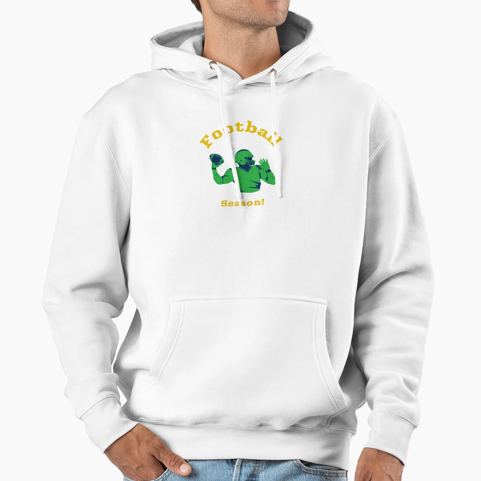 Football Season Hoodie - Minimalist Print for Adults - T-Shirt, Sweatshirt, Hoodie