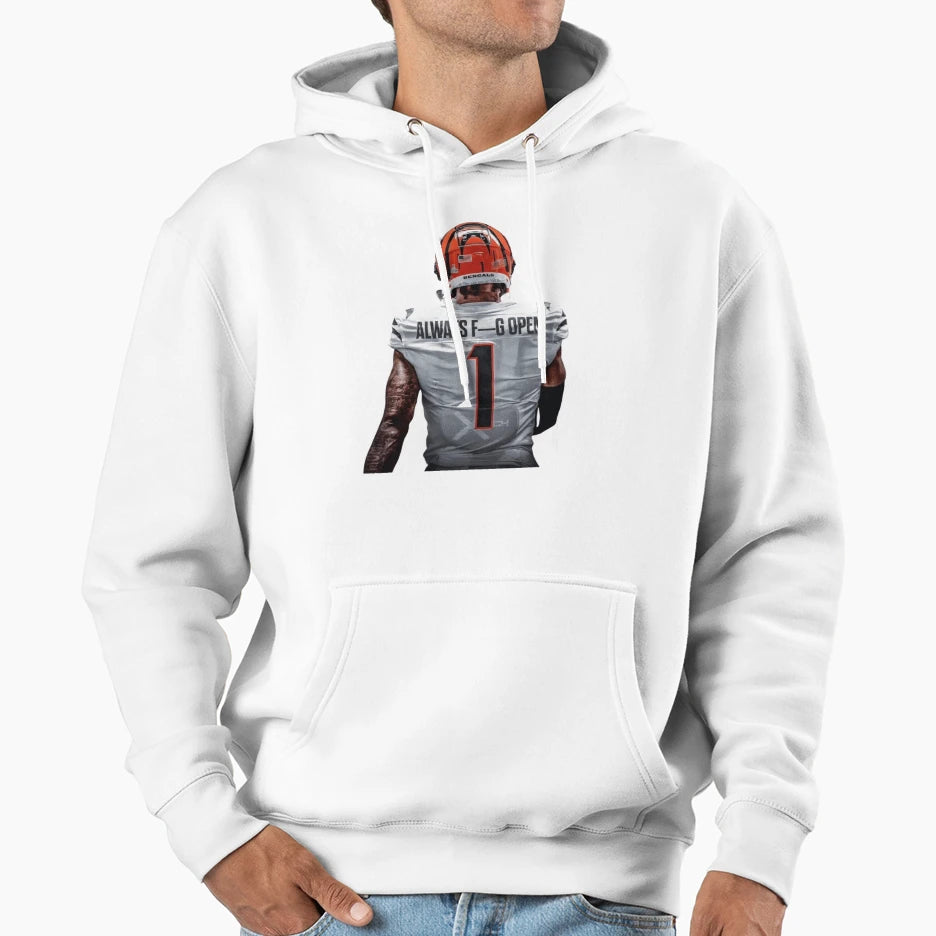 Always Open Hoodie - Fun Novelty Design for Adults - T-Shirt, Sweatshirt, Hoodie