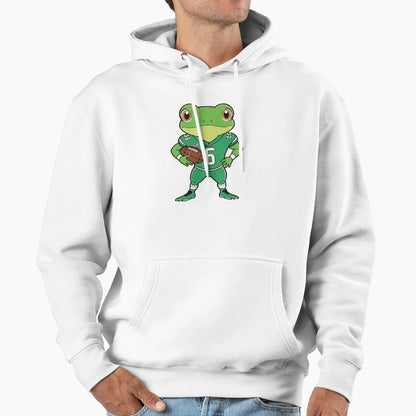 American Football Frog Hoodie - Aesthetic Graphic Men Women - T-Shirt, Sweatshirt, Hoodie