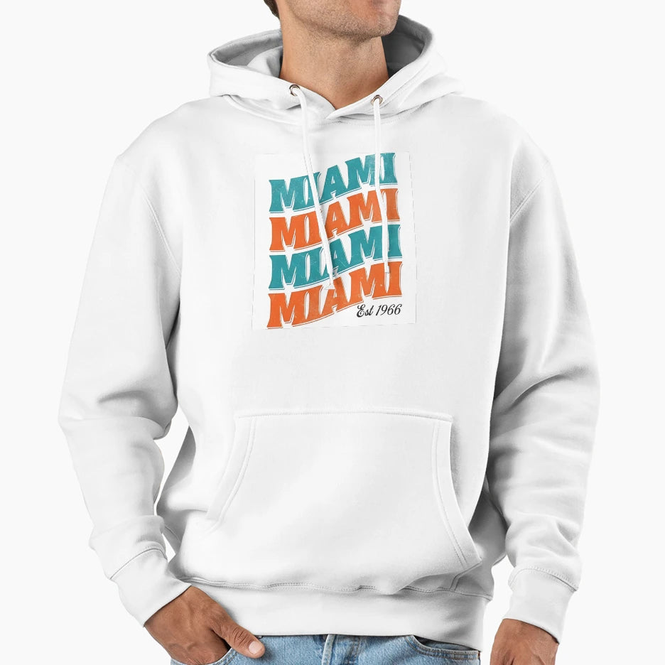 Miami Dolphins Hoodie - Graphic Print Men Women - T-Shirt, Sweatshirt, Hoodie