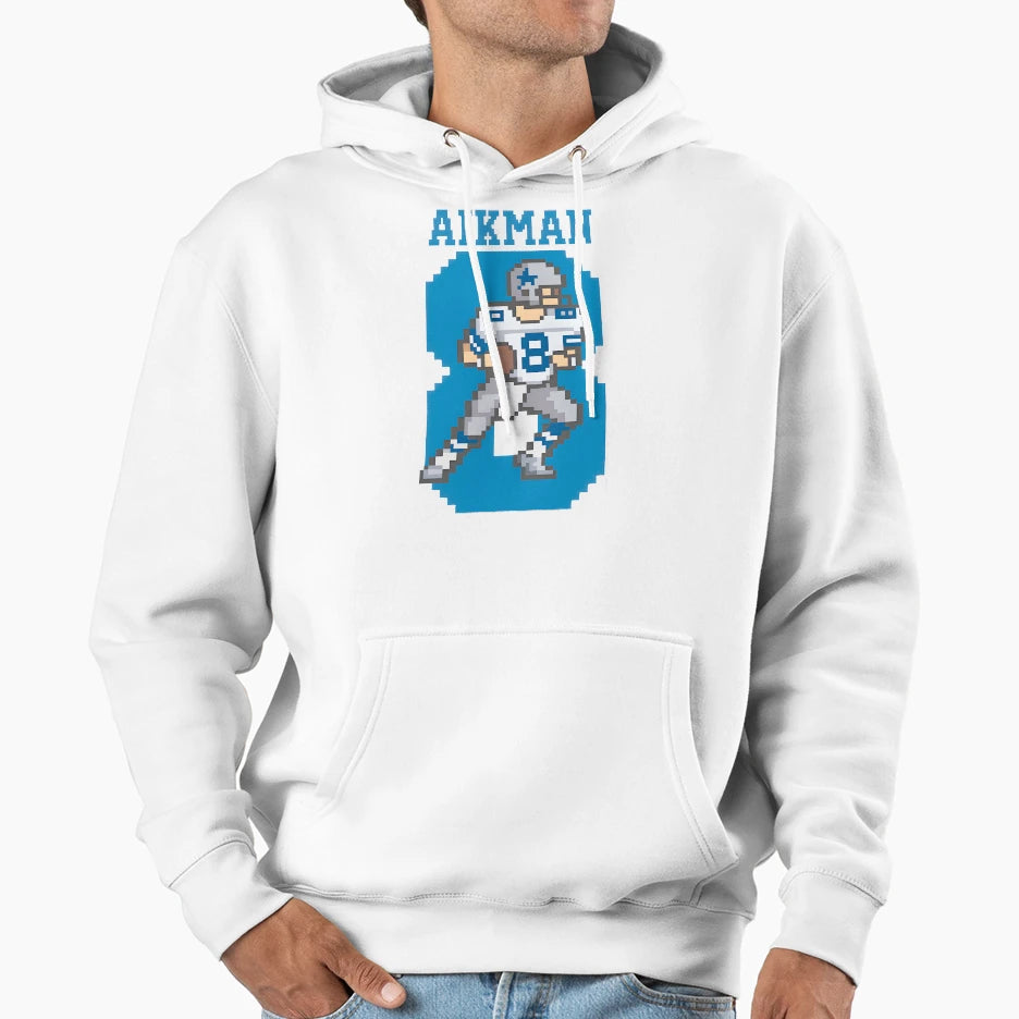 Pixel Quarterback Art Gift You And Friends Hoodie - Graphic Print Unisex - T-Shirt, Sweatshirt, Hoodie