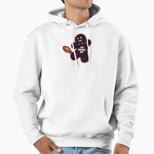 Chicago Bears Gingerbread Hoodie - Streetwear Style Unisex - T-Shirt, Sweatshirt, Hoodie