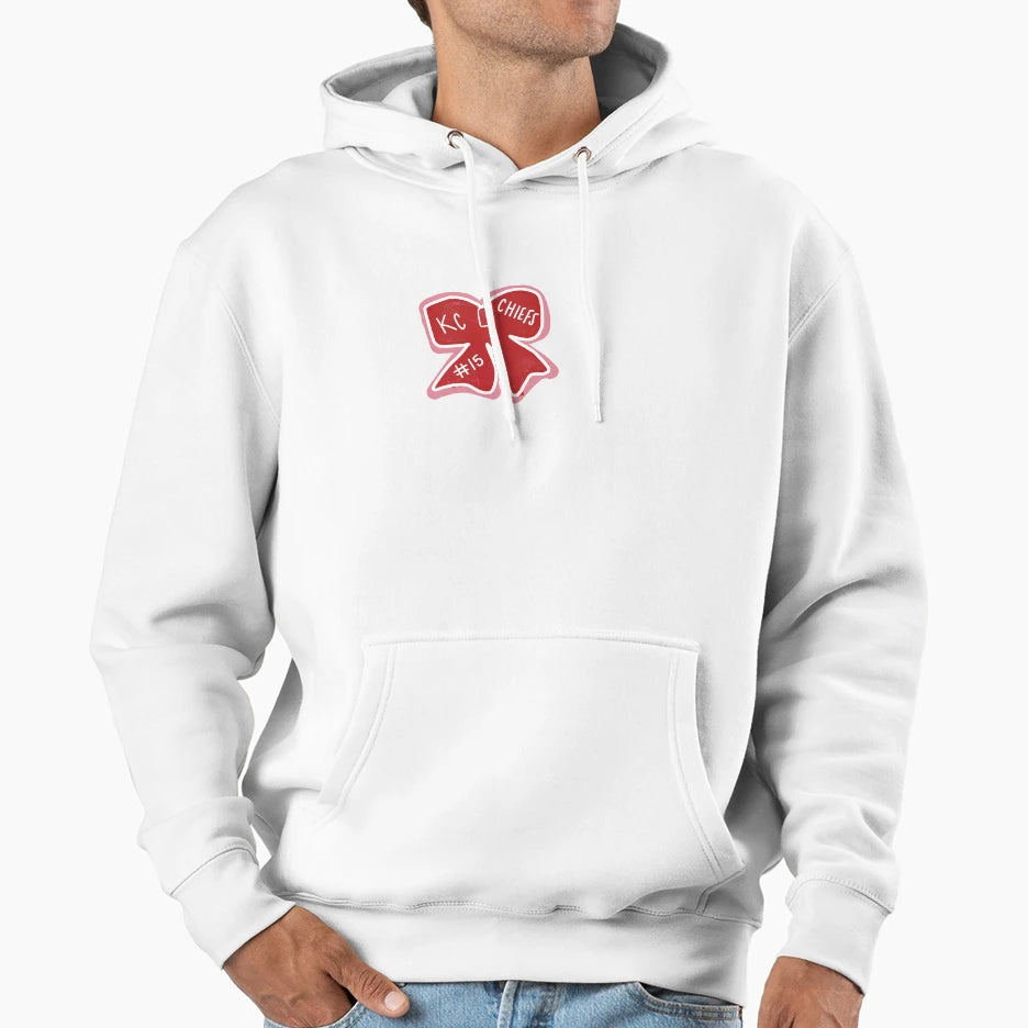 Chiefs Bow Hoodie - Aesthetic Graphic Unisex - T-Shirt, Sweatshirt, Hoodie
