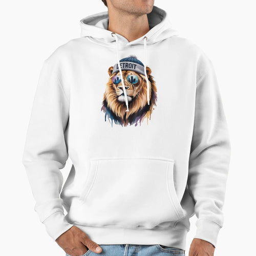 Detroit Lion Hoodie - Trendy Graphic Unisex - T-Shirt, Sweatshirt, Hoodie