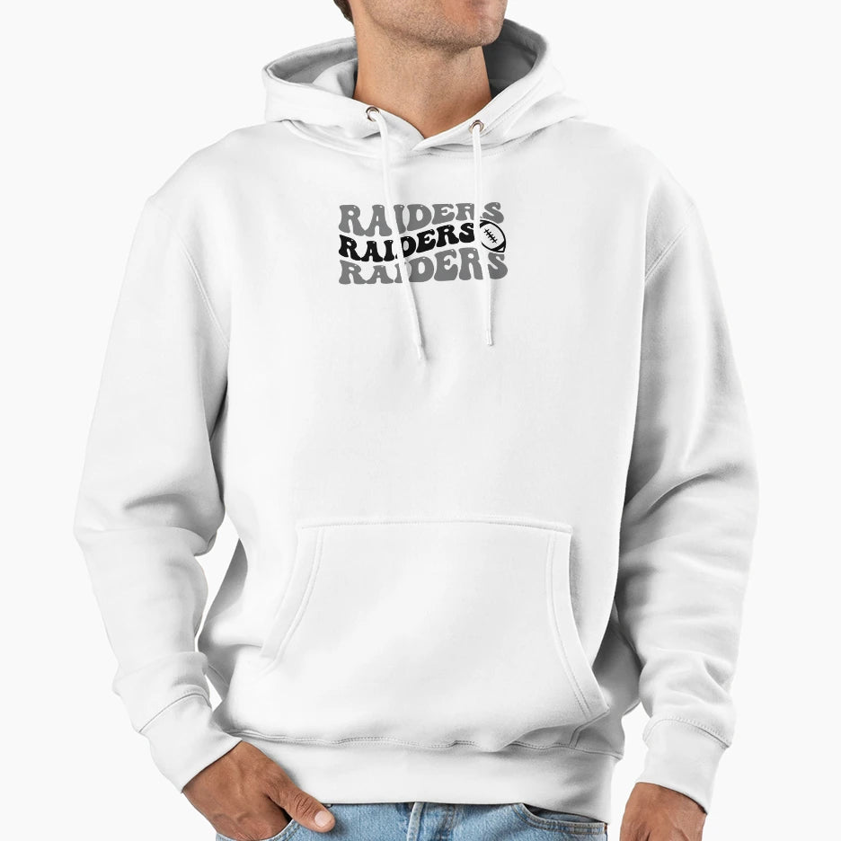 Raiders Football Hoodie - Casual Everyday Wear Men Women - T-Shirt, Sweatshirt, Hoodie