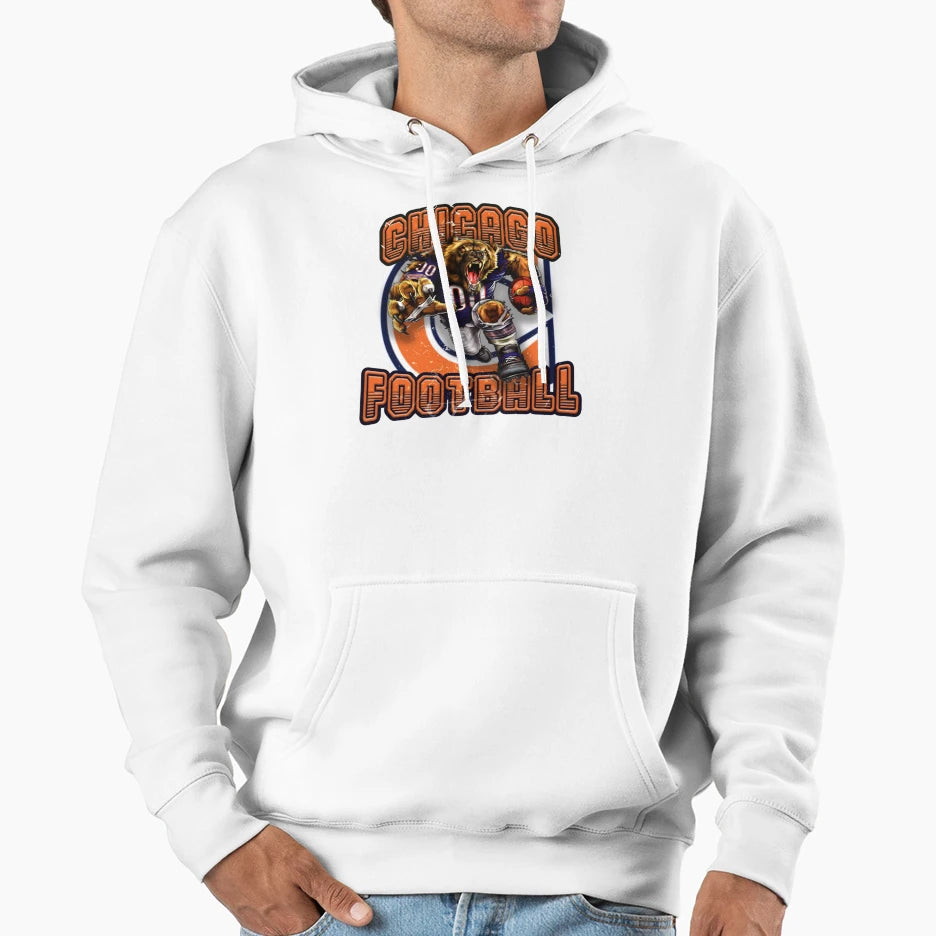 Chicago Football Cub Chicago Hoodie - Minimalist Print for Adults - T-Shirt, Sweatshirt, Hoodie