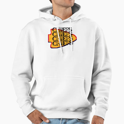 Chiefs Football Arrowhead Airbrush Hoodie - Custom Art Print Men Women - T-Shirt, Sweatshirt, Hoodie