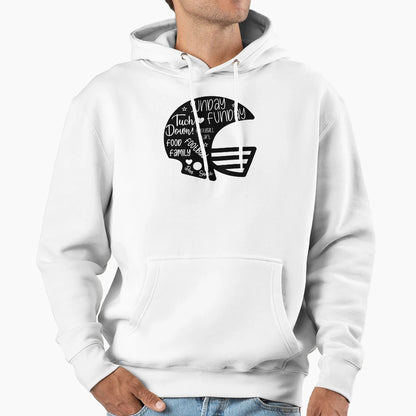 Sunday Funday Super Bowl Hoodie - Graphic Print Men Women - T-Shirt, Sweatshirt, Hoodie