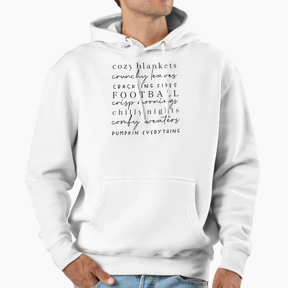 Cozy Blankets Crunchy Leaves Hoodie - Streetwear Style for Adults - T-Shirt, Sweatshirt, Hoodie