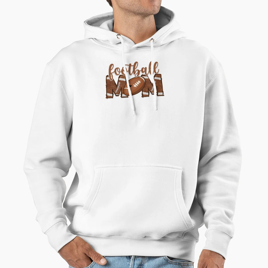 American Football Mom Leopard Cheetah Hoodie - Novelty Apparel for Adults - T-Shirt, Sweatshirt, Hoodie
