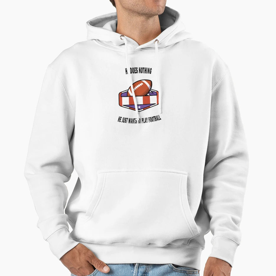 American Football Hoodie - Casual Everyday Wear Men Women - T-Shirt, Sweatshirt, Hoodie