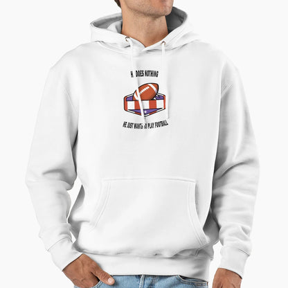 American Football Hoodie - Casual Everyday Wear Men Women - T-Shirt, Sweatshirt, Hoodie
