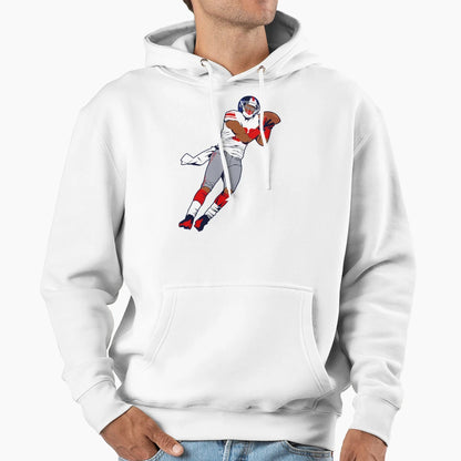 Mario Manningham Hoodie - Novelty Apparel for Adults - T-Shirt, Sweatshirt, Hoodie