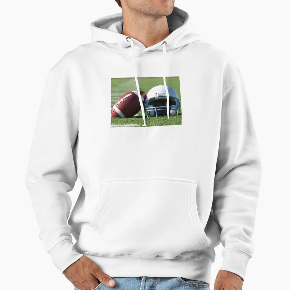 Football Season Is Here Hoodie - Aesthetic Graphic for Adults - T-Shirt, Sweatshirt, Hoodie