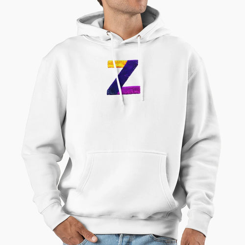 Letter Z Monogram Typography Collage Abc Hoodie - Unique Graphic Men Women - T-Shirt, Sweatshirt, Hoodie