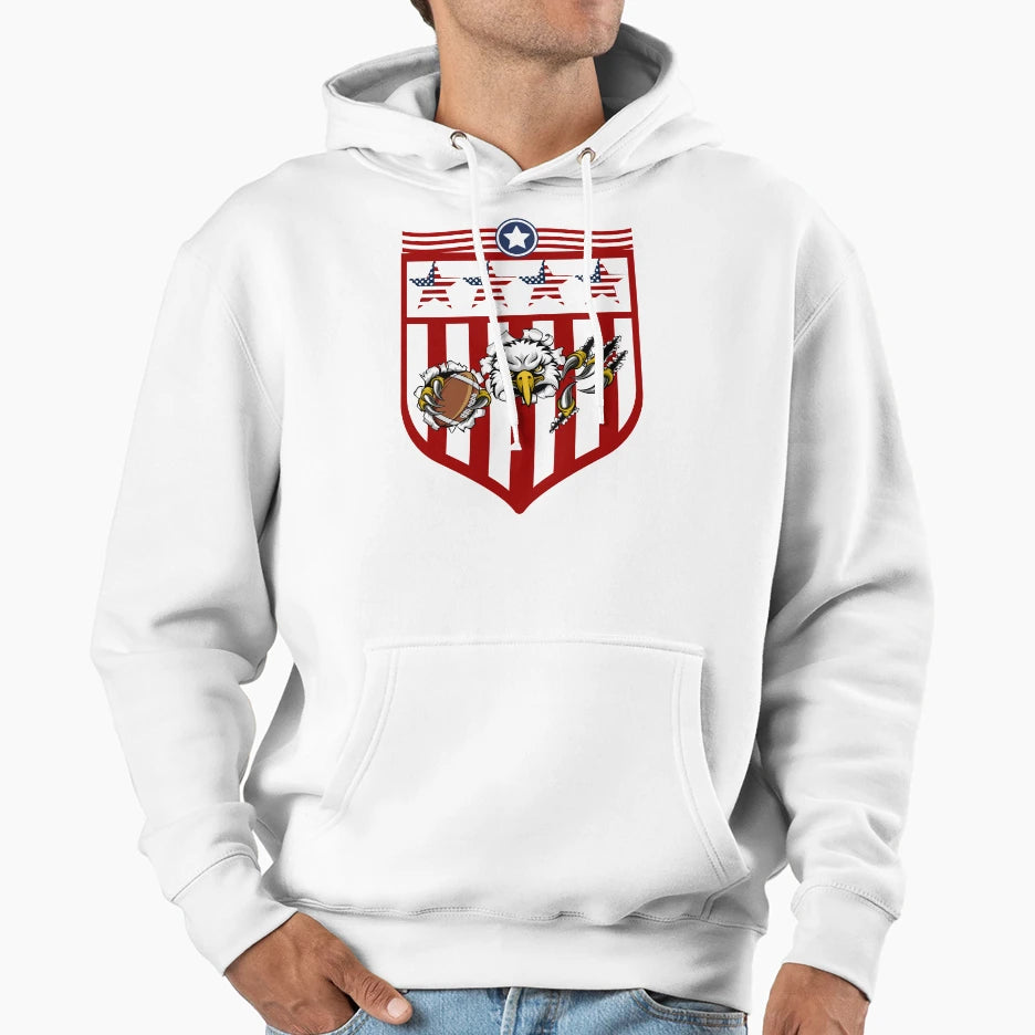 Football Game Funny Hoodie - Minimalist Print for Adults - T-Shirt, Sweatshirt, Hoodie