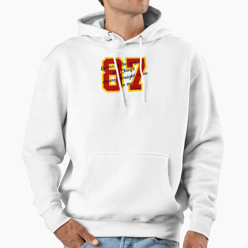 Karma Is Guy Chiefs 3 Hoodie - Fun Novelty Design Unisex - T-Shirt, Sweatshirt, Hoodie