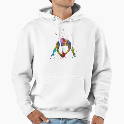 American Football Player Hoodie - Custom Art Print Men Women - T-Shirt, Sweatshirt, Hoodie
