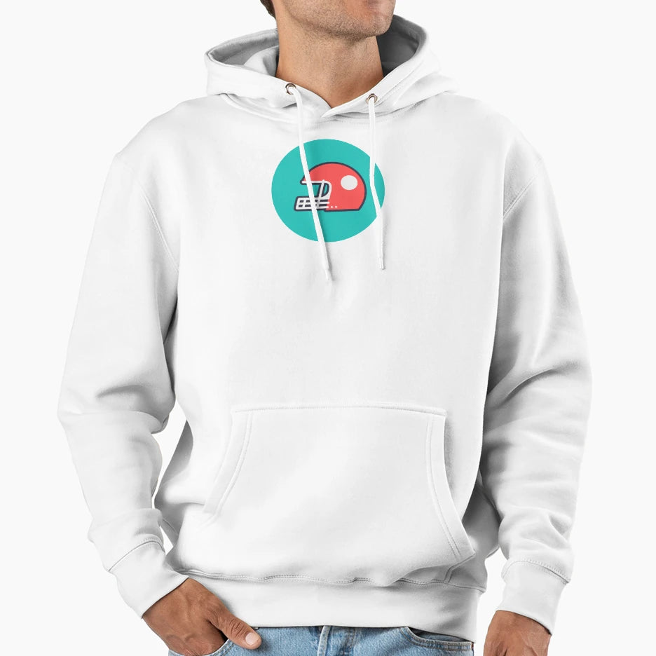 American Football Helmet Hoodie - Casual Everyday Wear for Adults - T-Shirt, Sweatshirt, Hoodie