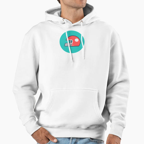 American Football Helmet Hoodie - Casual Everyday Wear for Adults - T-Shirt, Sweatshirt, Hoodie