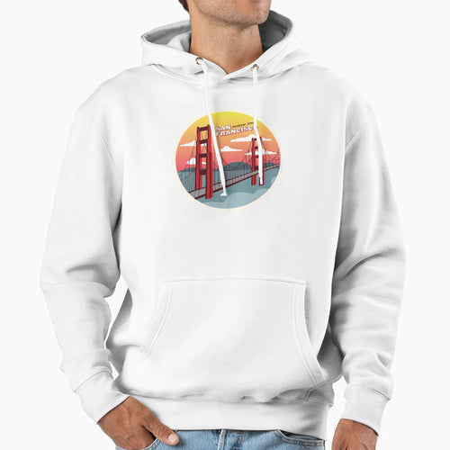 Greetings From San Francisco Hoodie - Fun Novelty Design Unisex - T-Shirt, Sweatshirt, Hoodie