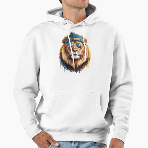 Detroit Lion Hoodie - Unique Graphic for Adults - T-Shirt, Sweatshirt, Hoodie
