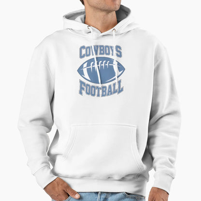 Cowboys Football Sketch Hoodie - Unique Graphic Men Women - T-Shirt, Sweatshirt, Hoodie