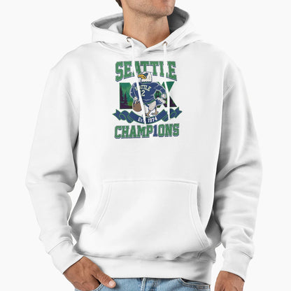 Champions De Seahawks De Seattle 2026 Hoodie - Trendy Graphic for Adults - T-Shirt, Sweatshirt, Hoodie