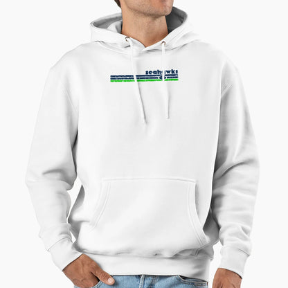 Seahawks 70S Stripe Hoodie - Unique Graphic Unisex - T-Shirt, Sweatshirt, Hoodie