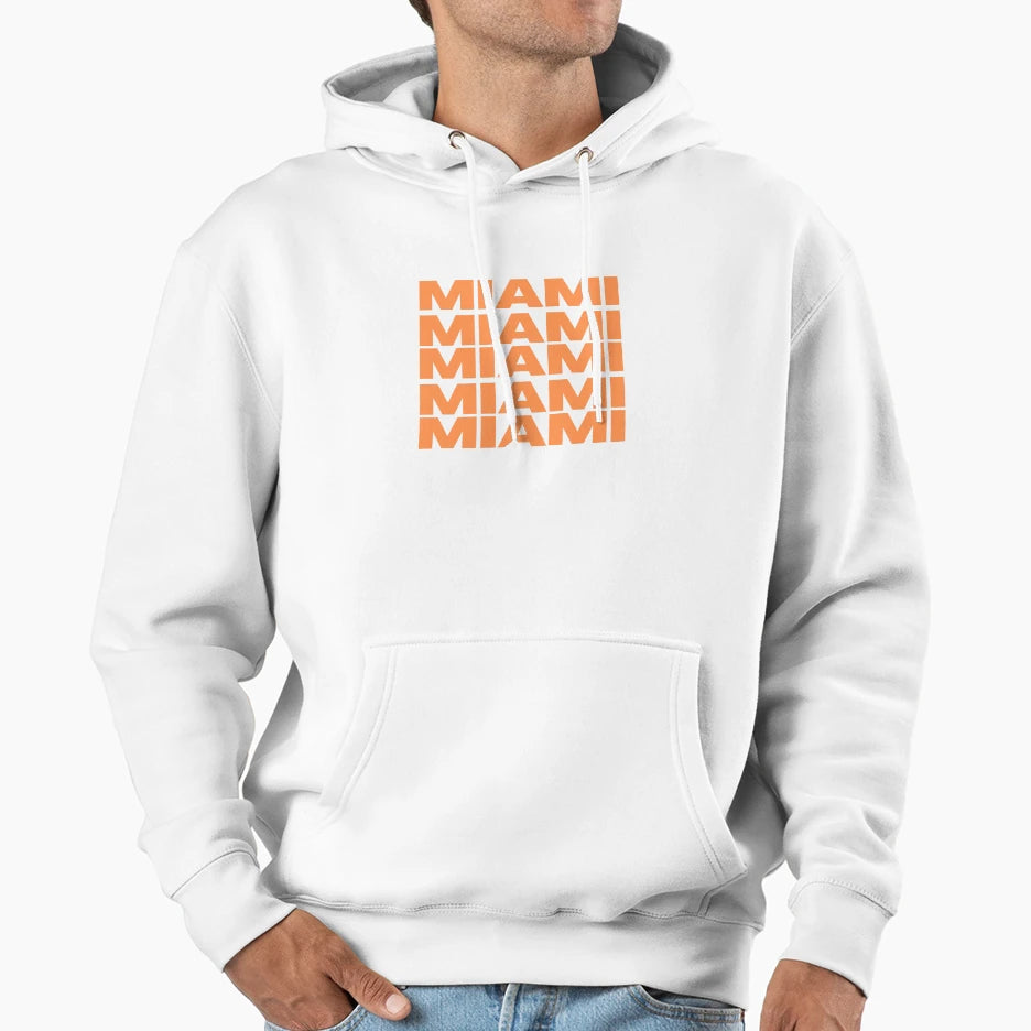 Miami Hoodie - Aesthetic Graphic Men Women - T-Shirt, Sweatshirt, Hoodie
