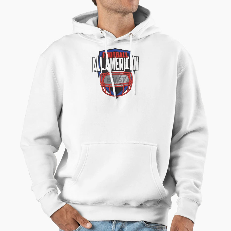 All American Football Hoodie - Aesthetic Graphic Men Women - T-Shirt, Sweatshirt, Hoodie