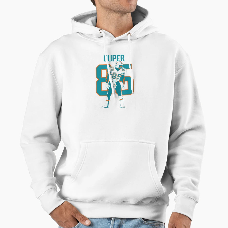 Mark Duper Miami 85 Football Art Hoodie - Fun Novelty Design for Adults - T-Shirt, Sweatshirt, Hoodie