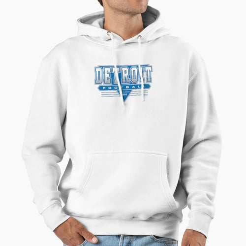 Detroit Football 90S Throwback Hoodie - Custom Art Print for Adults - T-Shirt, Sweatshirt, Hoodie