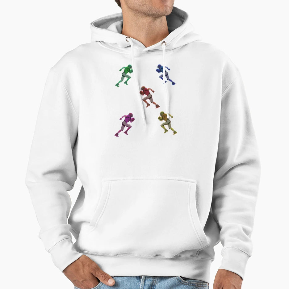 Football Players Hoodie - Minimalist Print Unisex - T-Shirt, Sweatshirt, Hoodie