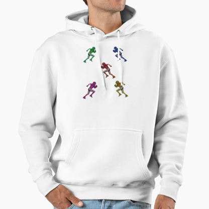 Football Players Hoodie - Minimalist Print Unisex - T-Shirt, Sweatshirt, Hoodie