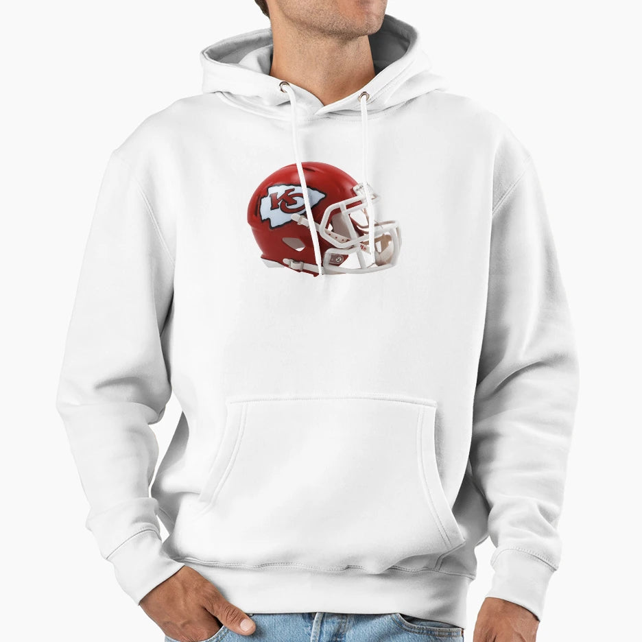 Helmet Chiefs Icon Hoodie - Streetwear Style for Adults - T-Shirt, Sweatshirt, Hoodie