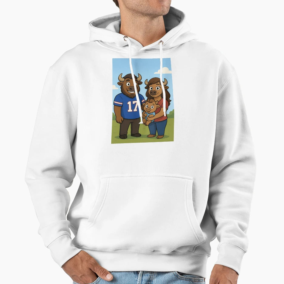 Buffalo Hoodie - Casual Everyday Wear Men Women - T-Shirt, Sweatshirt, Hoodie