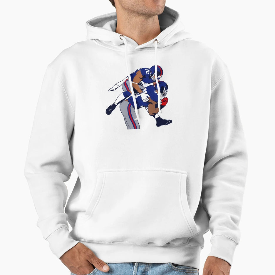 Osi Umenyiora And Justin Tuck Hoodie - Casual Everyday Wear for Adults - T-Shirt, Sweatshirt, Hoodie