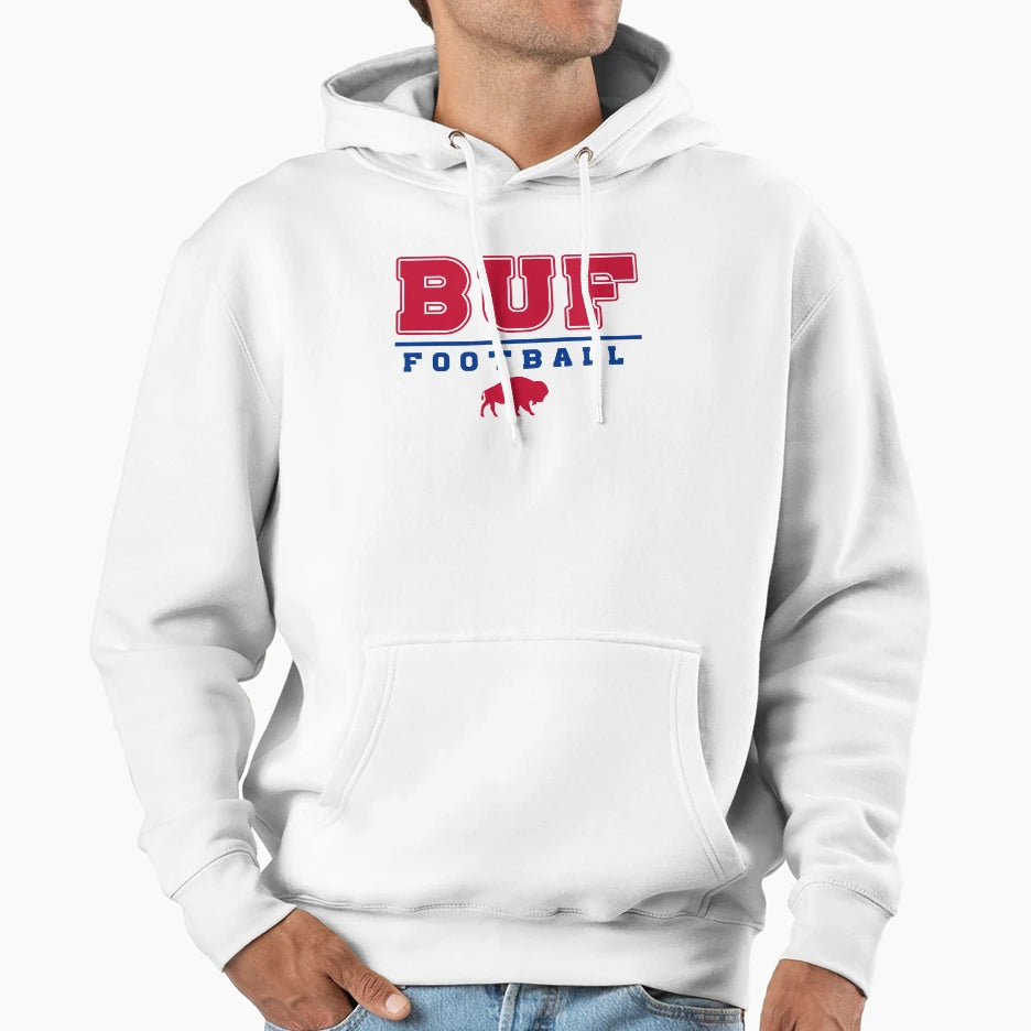 Buf Football Buffalo Football Hoodie - Streetwear Style Unisex - T-Shirt, Sweatshirt, Hoodie