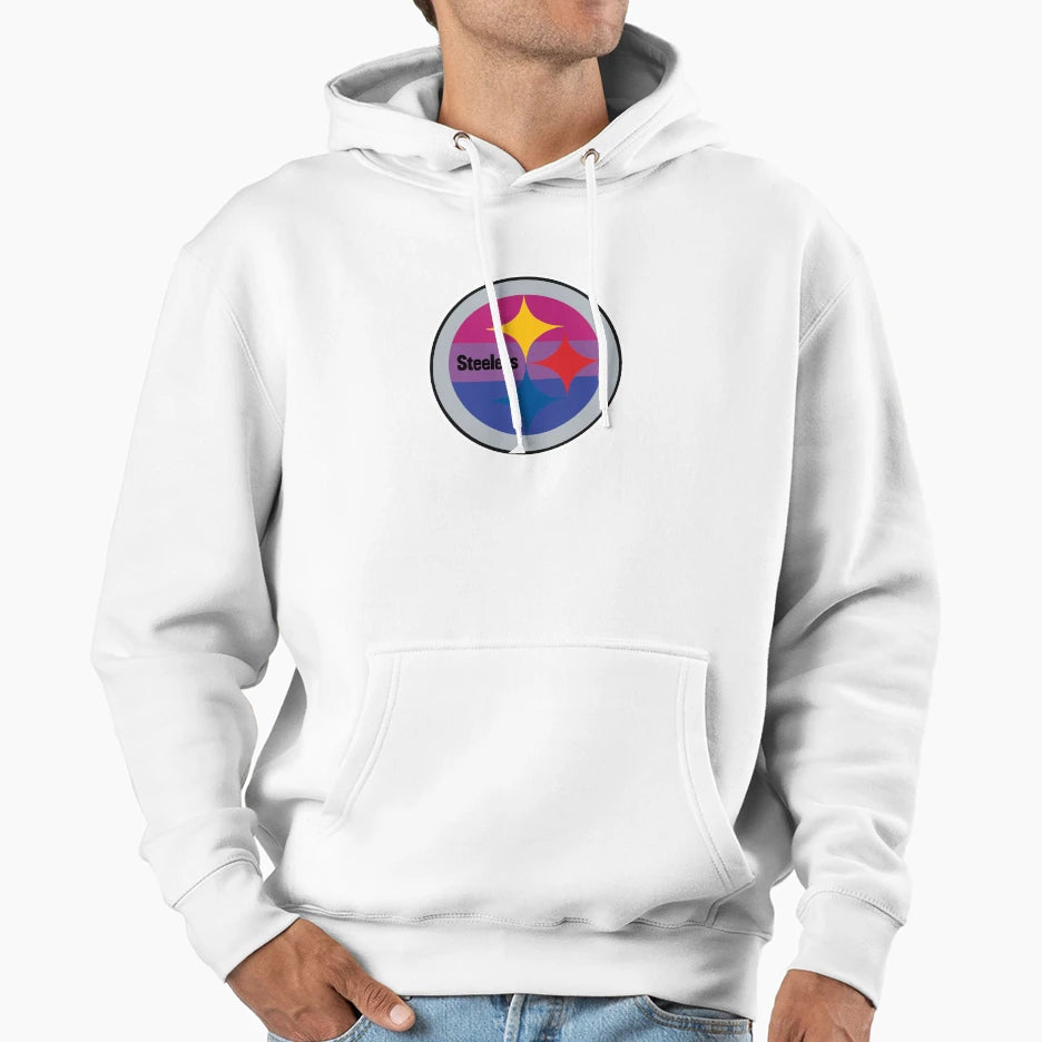 Bisexual Pride Steeler Logo 2 0 Hoodie - Trendy Graphic for Adults - T-Shirt, Sweatshirt, Hoodie