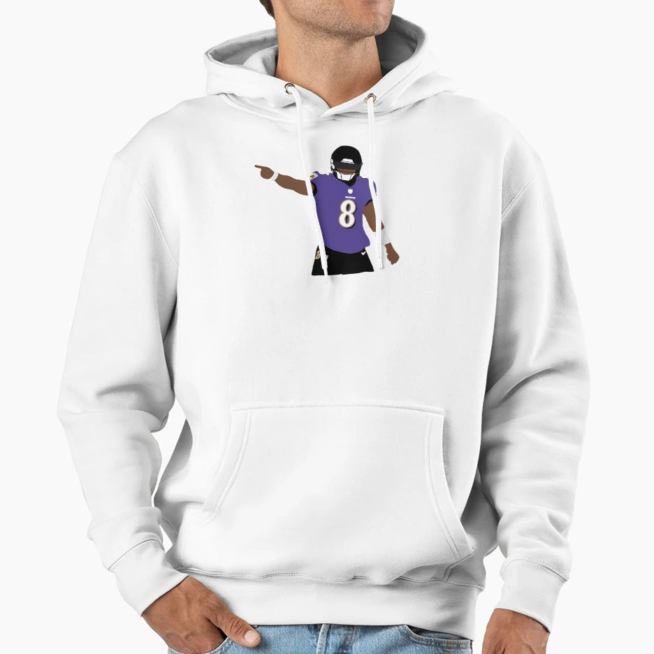 Baltimore Ravens LJ Hoodie - Graphic Print for Adults - T-Shirt, Sweatshirt, Hoodie