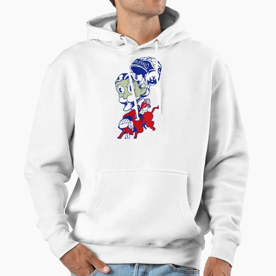 Buffalo Bill Football Hoodie - Casual Everyday Wear Men Women - T-Shirt, Sweatshirt, Hoodie