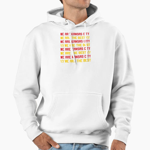 We Are Kansas City We Are Best Hoodie - Minimalist Print Men Women - T-Shirt, Sweatshirt, Hoodie