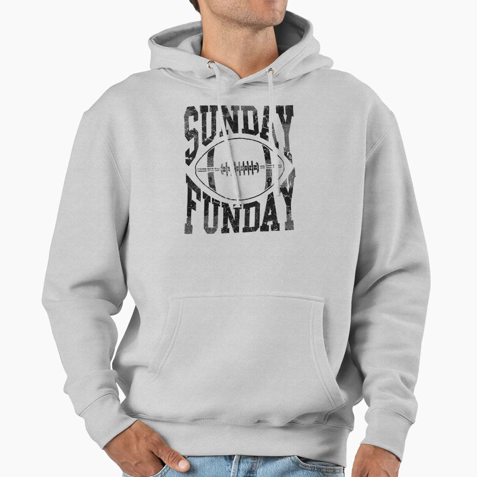 Sunday Funday Football Hoodie - Streetwear Style for Adults - T-Shirt, Sweatshirt, Hoodie