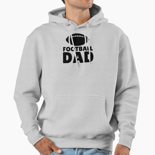 Football Dad Hoodie - Trendy Graphic for Adults - T-Shirt, Sweatshirt, Hoodie