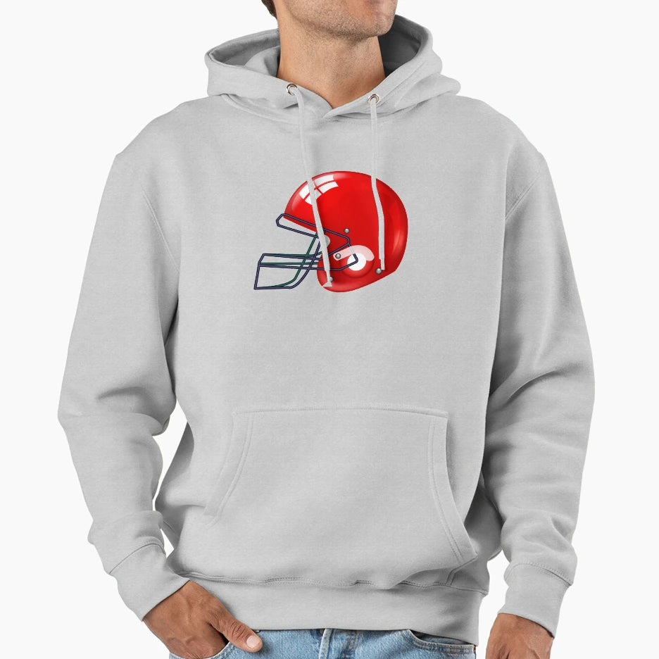 American Football Gridiron Helmets Hoodie - Novelty Apparel for Adults - T-Shirt, Sweatshirt, Hoodie