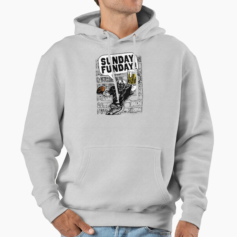 Sunday Funday Tailgating Football Hoodie - Aesthetic Graphic Unisex - T-Shirt, Sweatshirt, Hoodie