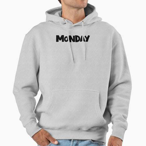 Monday Day Week Minimalist Funny Monday Gear Hoodie - Graphic Print Unisex - T-Shirt, Sweatshirt, Hoodie