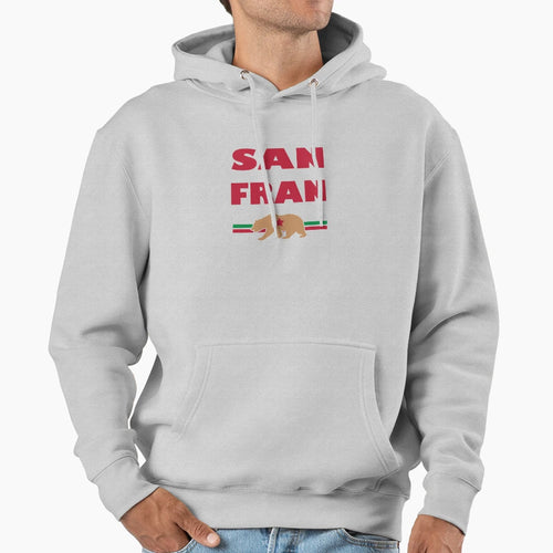 San Francisco California Minimalist Hoodie - Casual Everyday Wear Unisex - T-Shirt, Sweatshirt, Hoodie