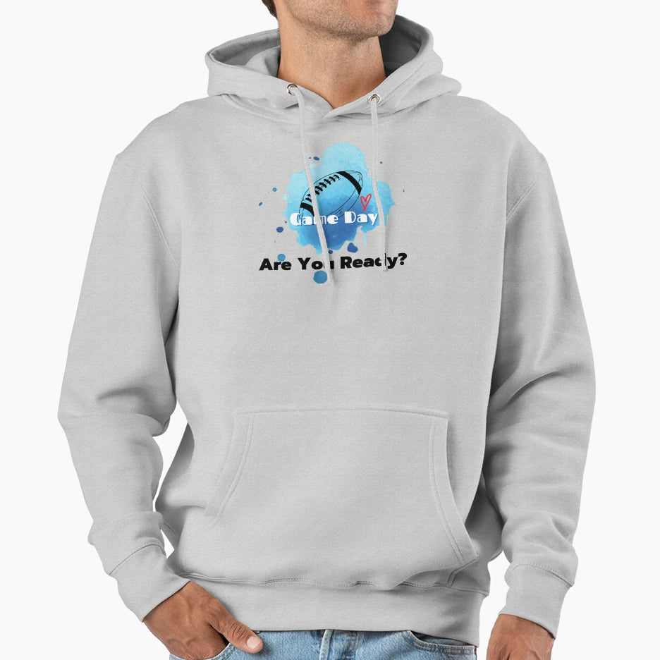 Game Day Are You Ready Hoodie - Minimalist Print Men Women - T-Shirt, Sweatshirt, Hoodie